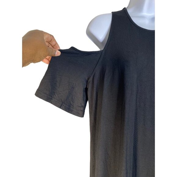 Cupcakes and Cashmere Womens Cold Shoulder‎ Dress Black Size Medium - Picture 4 of 9